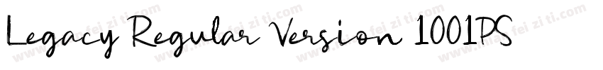 Legacy Regular Version 1001PS Vers字体转换